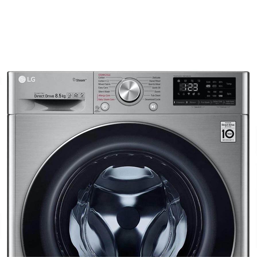 LG 8.5 Kg Freestanding Front Load Washing Machine, F2V5GYP2T (1200 rpm)