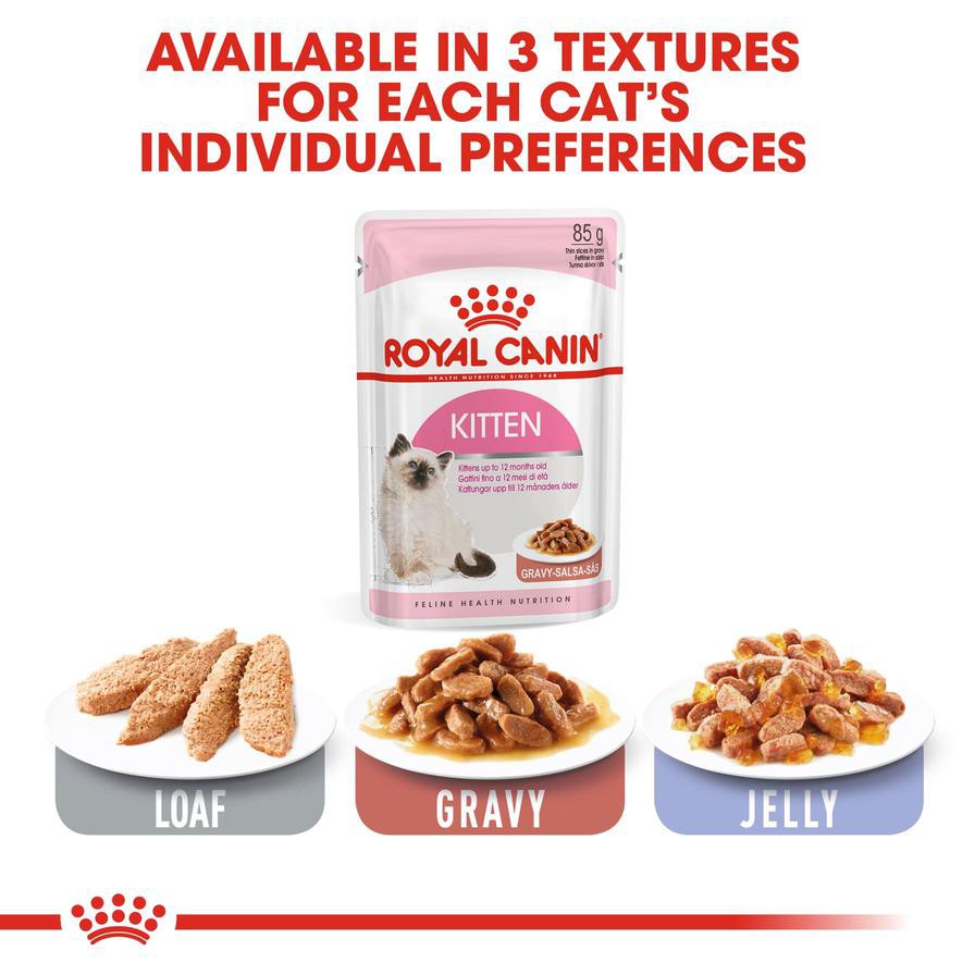 Royal Canin Feline Health Nutrition Instinctive Wet Cat Food (Chunks in Gravy, Kittens, 85 g)