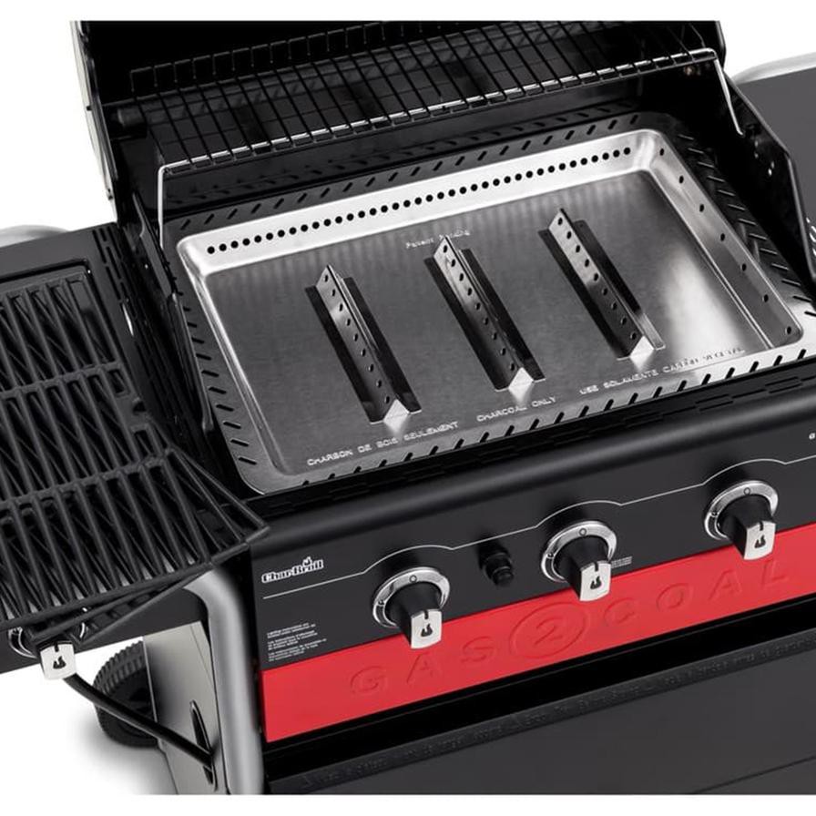 Char-Broil Gas2Coal 3-Burner Grill W/Side Burner