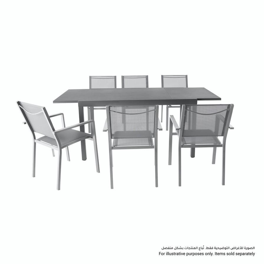 Moorea Aluminum Extendable Table GoodHome (900 x 750 mm)