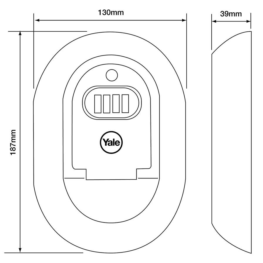 Yale Secure Combination Key Access (Silver & Black)