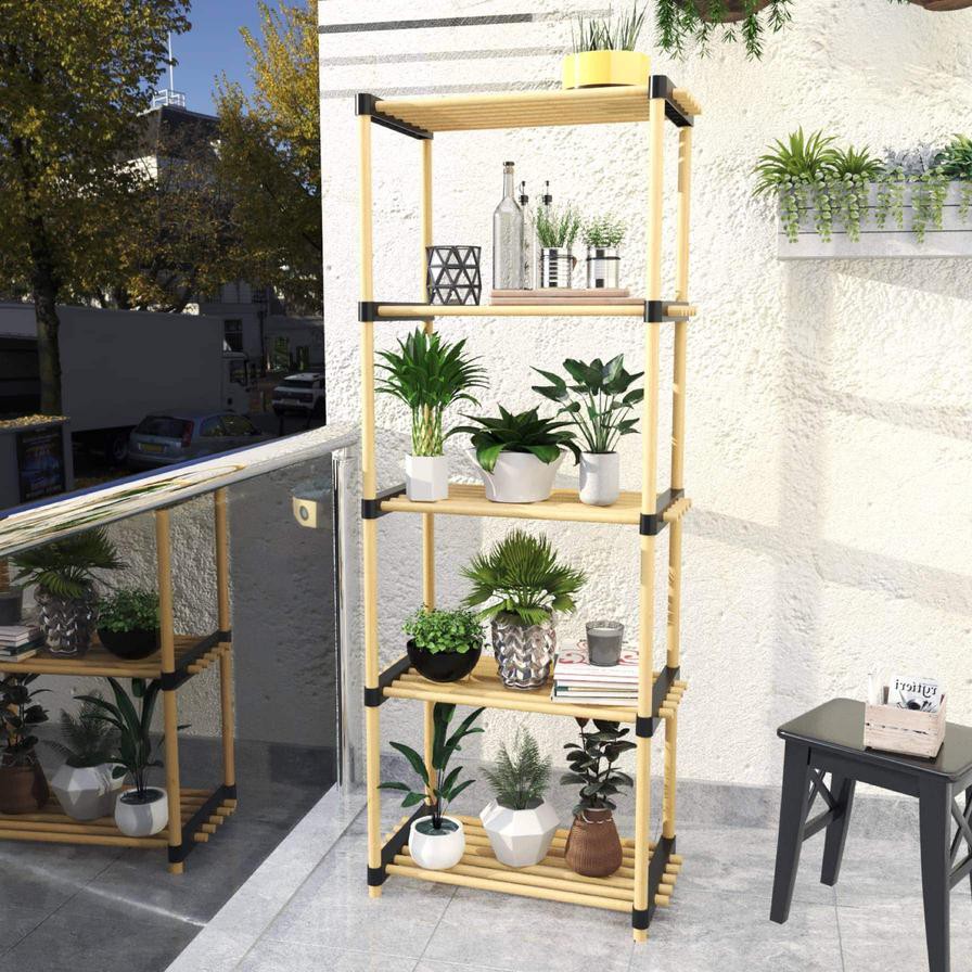 Seowood Bamboo Multi Purpose 5-Tier Modular Rack (28 x 49 x 129.5 cm)