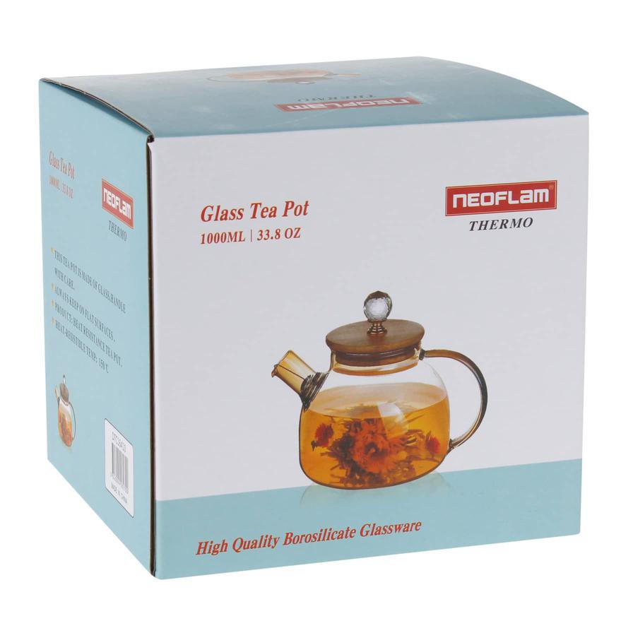 Neoflam Borosilicate Glass Tea Pot (1 L)