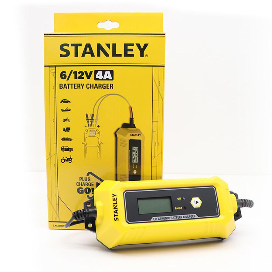 Stanley Battery Charger W/Maintainer (6-12 V, 4-120 Ah)