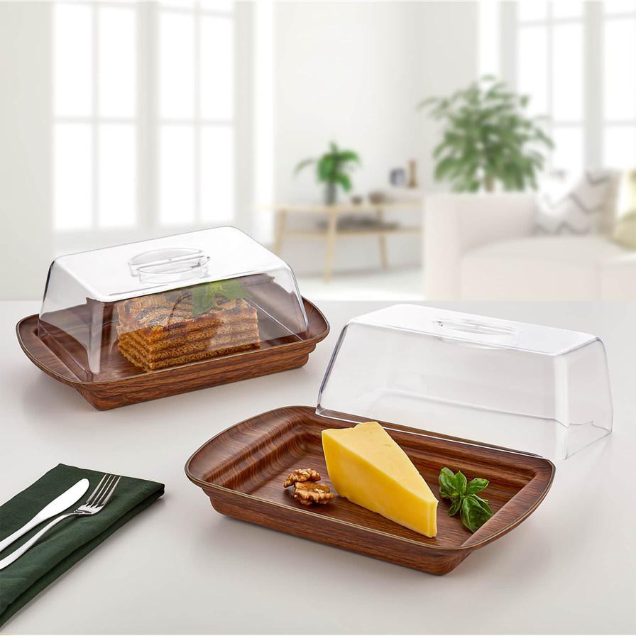 Evelin Rectangular Cheese Dish (18.5 x 18.5 x 29 cm)