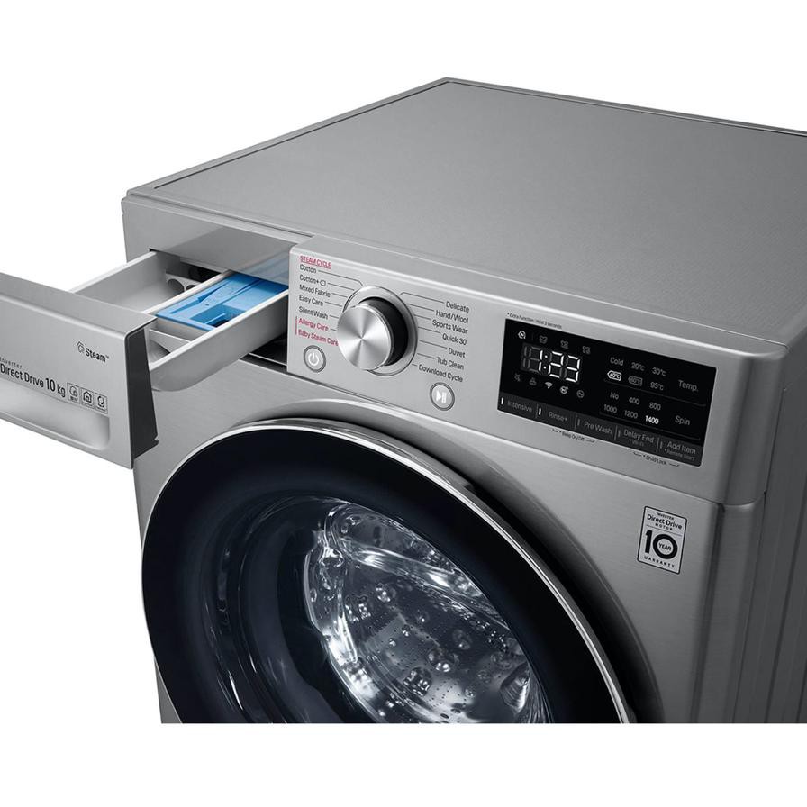 LG 10 Kg Freestanding Front Load Washing Machine, F4V5RYP2T (1400 rpm)