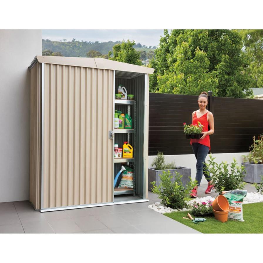 Stratco HM2 Handi-Mate Galvanized Shed W/Sliding Door (190 x 186 x 155 cm)