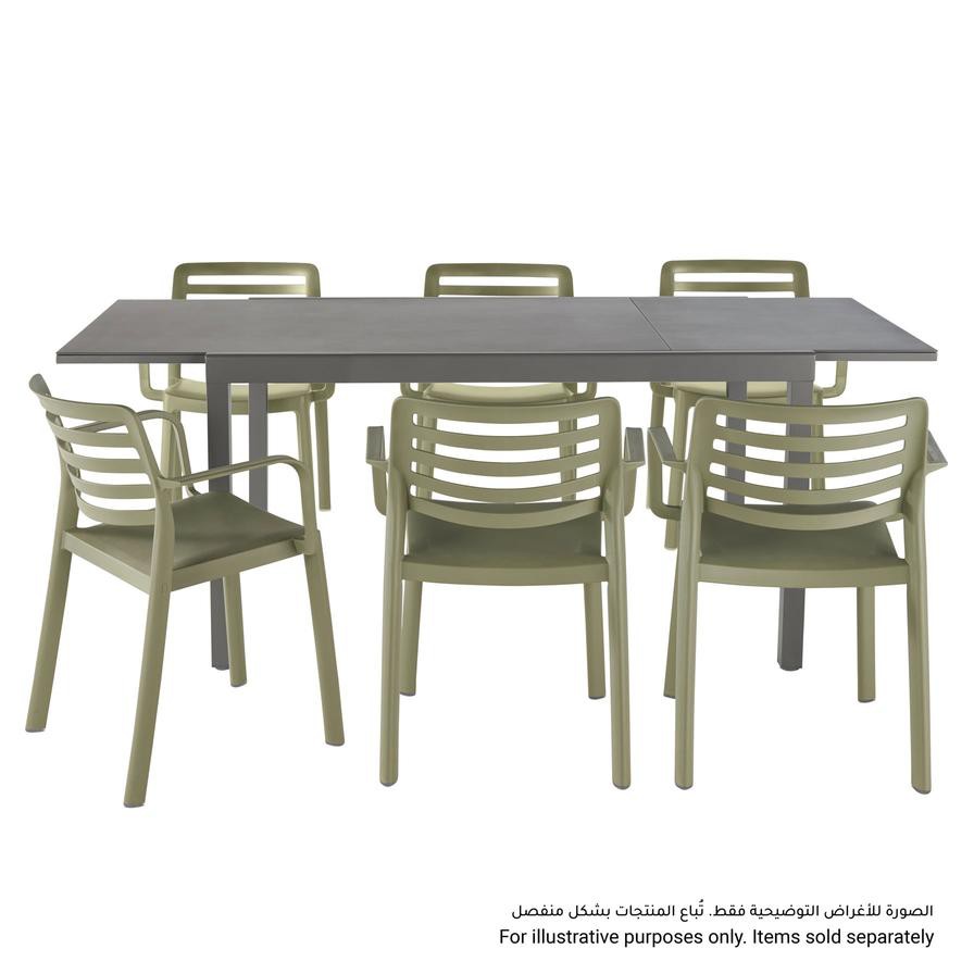 Moorea Aluminum Extendable Table GoodHome (900 x 750 mm)