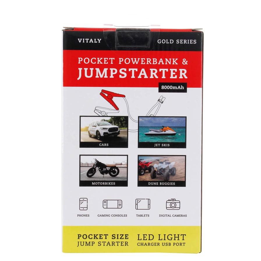 Vitaly Pocket Jump Starter W/Power Bank