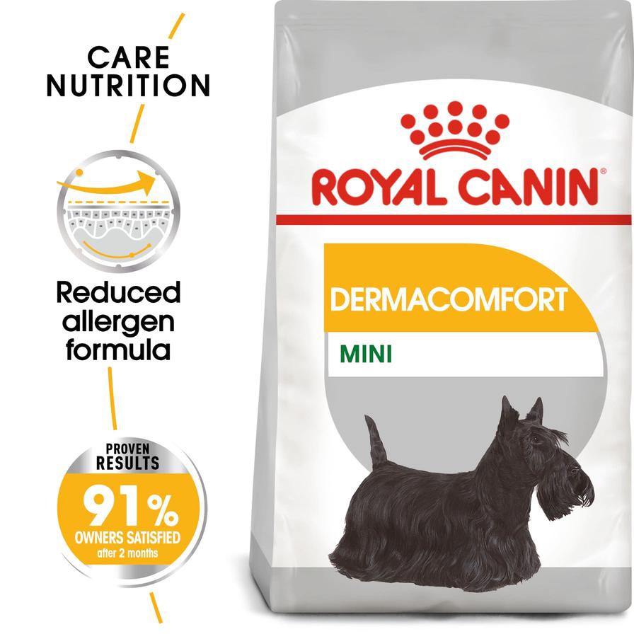 Royal Canin Canine Care Nutrition Dermacomfort Dry Dog Food (Mini Adult Dogs, 3 kg)