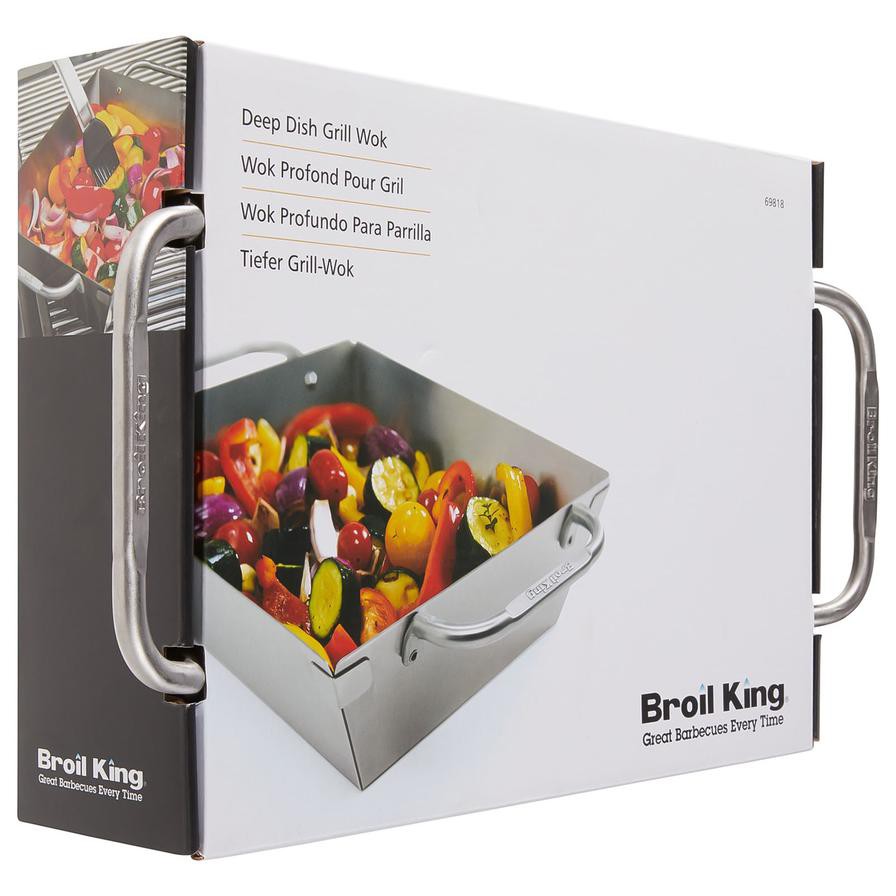 Broil King Deep Wok Grill Topper (34 x 25 x 9 cm, Gray)