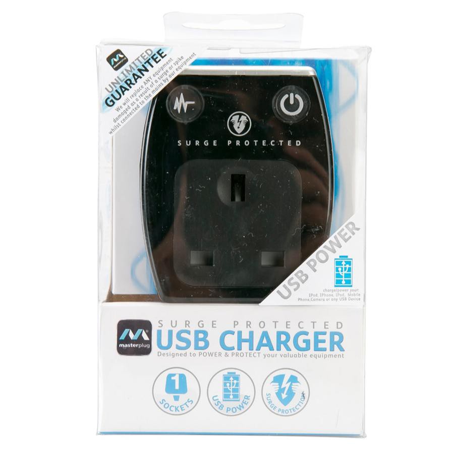 Masterplug Surge Protected USB Charger