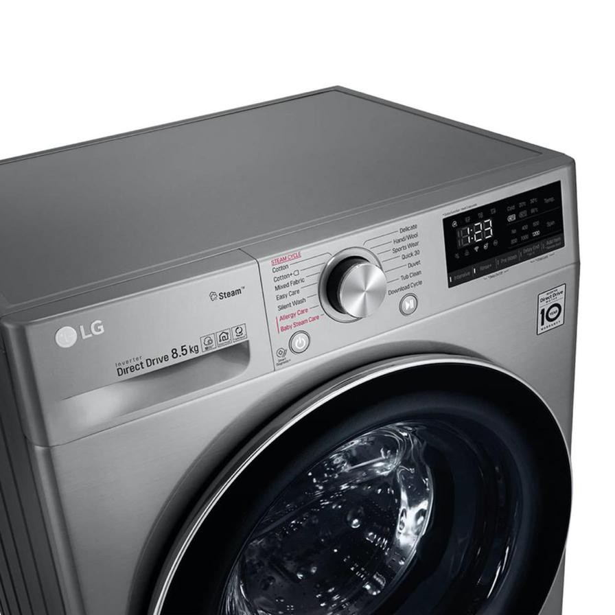 LG 8.5 Kg Freestanding Front Load Washing Machine, F2V5GYP2T (1200 rpm)