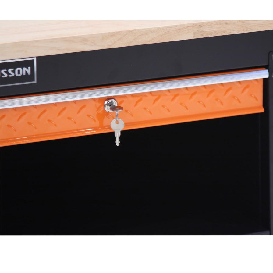 Magnusson Steel Fixed Work Bench W/Drawers (160 x 87.7 cm)