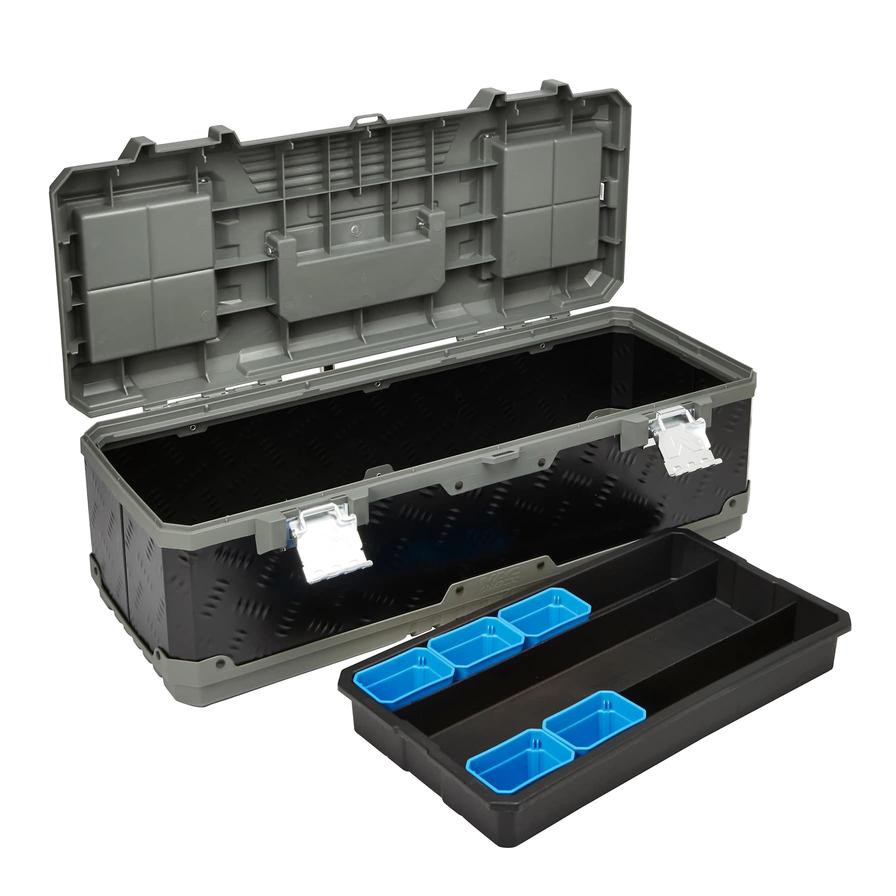 Mac Allister Metal & Plastic Tool Box (66 x 28 x 22 cm)