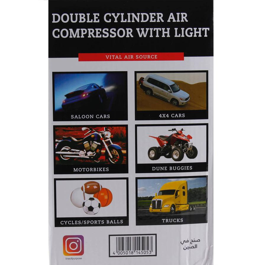 Vitaly Double Cylinder Light Air Compressor