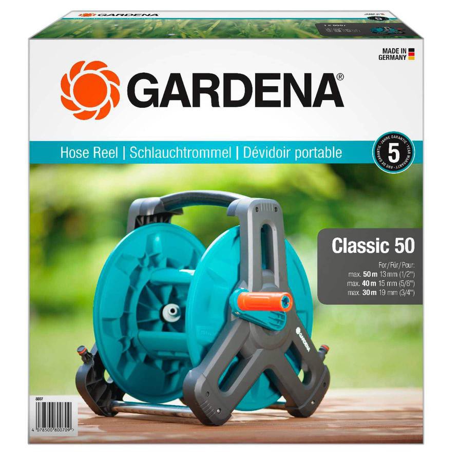 Gardena Classic Hose 50 Reel Bracket (Gray/Teal)