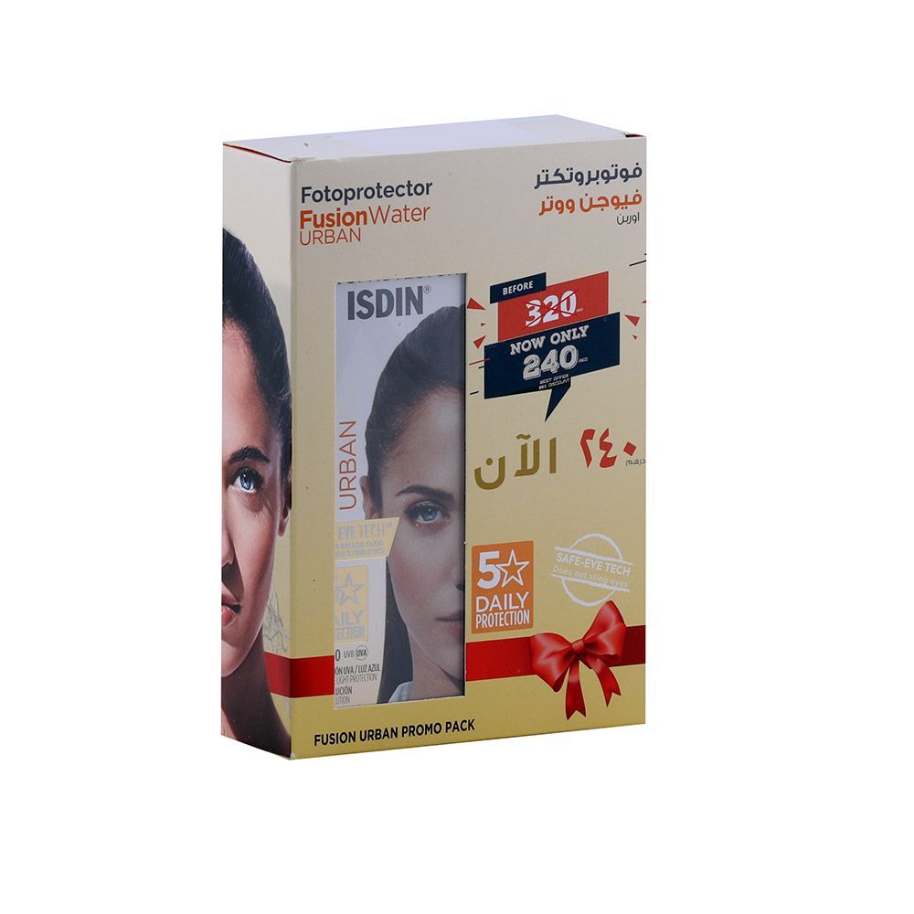 Isdin Fotoprotector Fusion Water Urban SPF30 50 مل 1 + 1 عبوة ترويجية