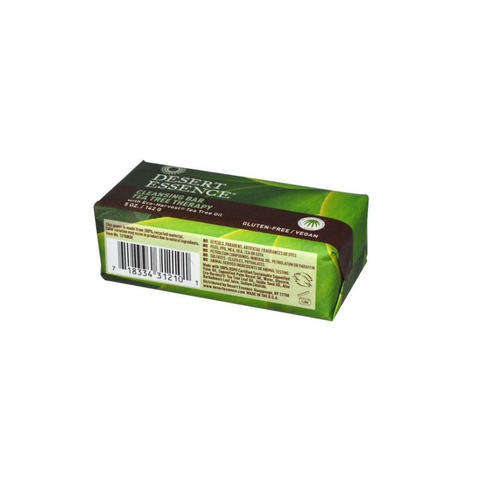 Desert Essence Tea Tree Therapy Cleansing Bar 5 oz, 142 g