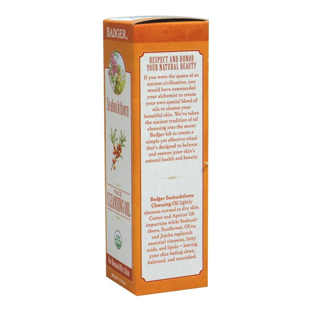 Badger Seabuckthorn Face Cleansing Oil 59.1 mL