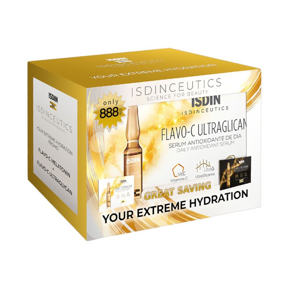 Isdin Your Extreme Hydration Flavo-C Ultraglican Pack PROMO