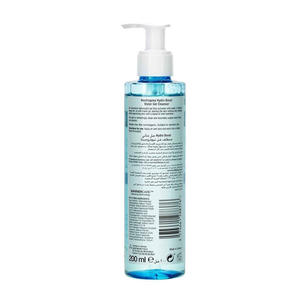 Neutrogena Hydro Boost Water Gel Cleanser 200 mL