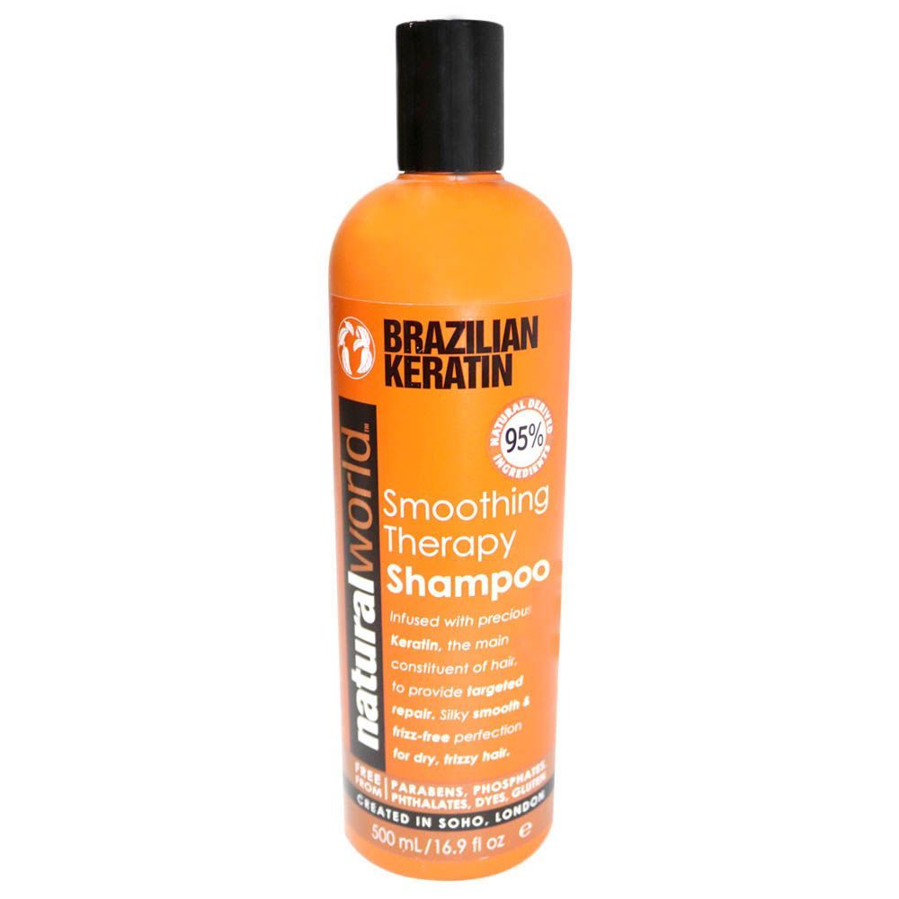 Natural World Brazilian Keratin Smooth Therapy Shampoo 500 mL