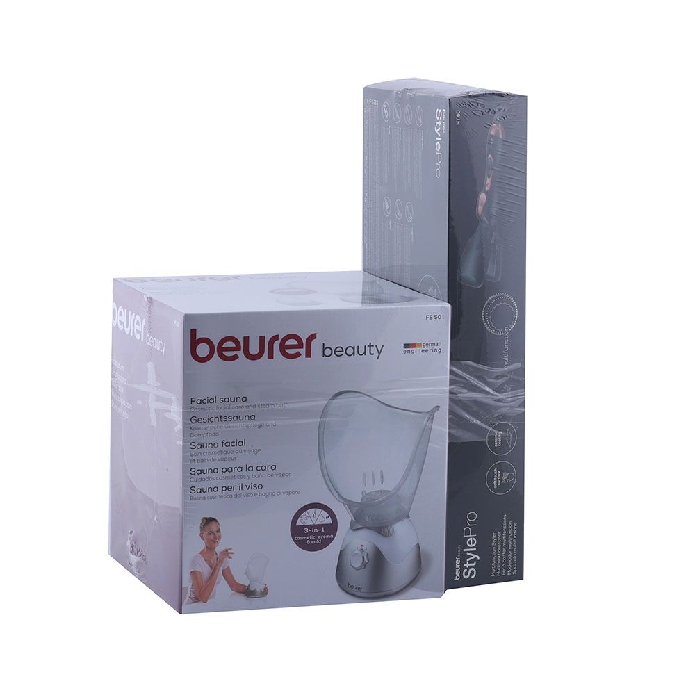 Beurer FS50 Facial Sauna + Beurer HT60 StylePro Hair Styler Promo Pack