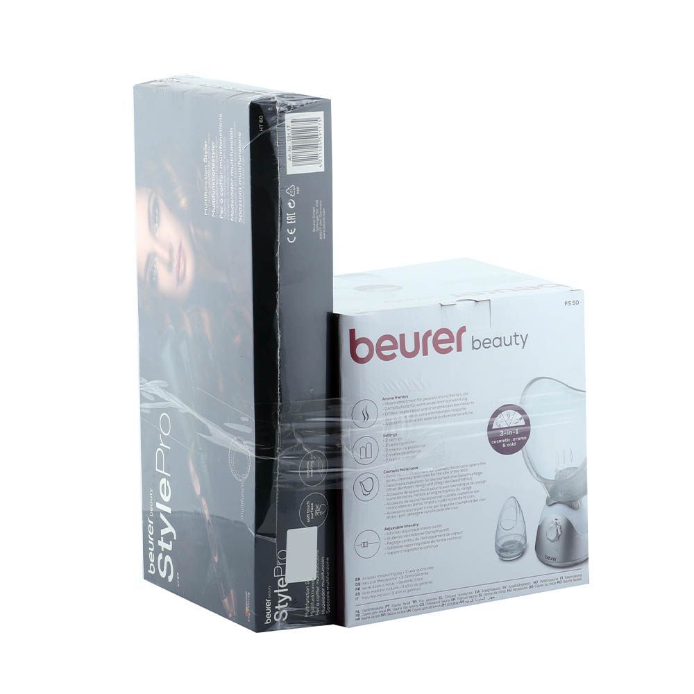 Beurer FS50 Facial Sauna + Beurer HT60 StylePro Hair Styler Promo Pack