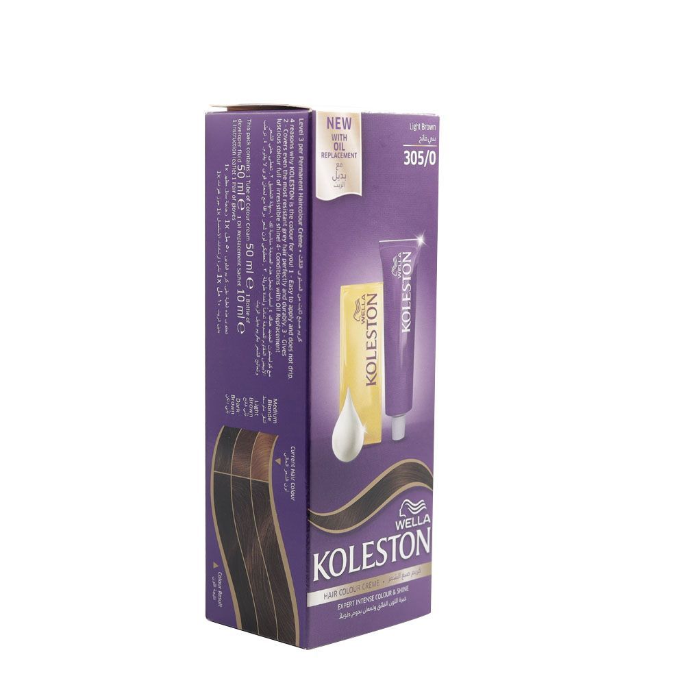 Wella Koleston Hair Color Cream Light Brown 305/0