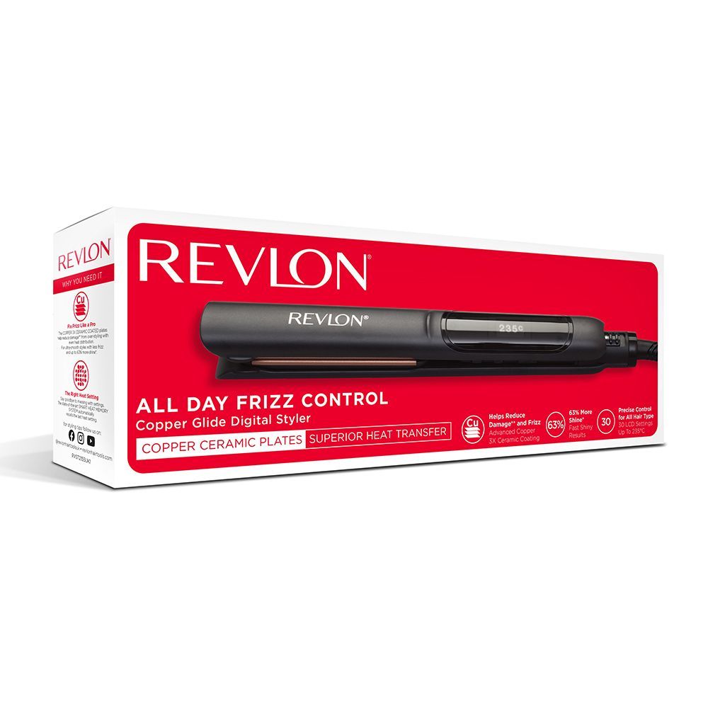 Revlon All Day Frizz Control Copper Glide Digital Styler RVST21