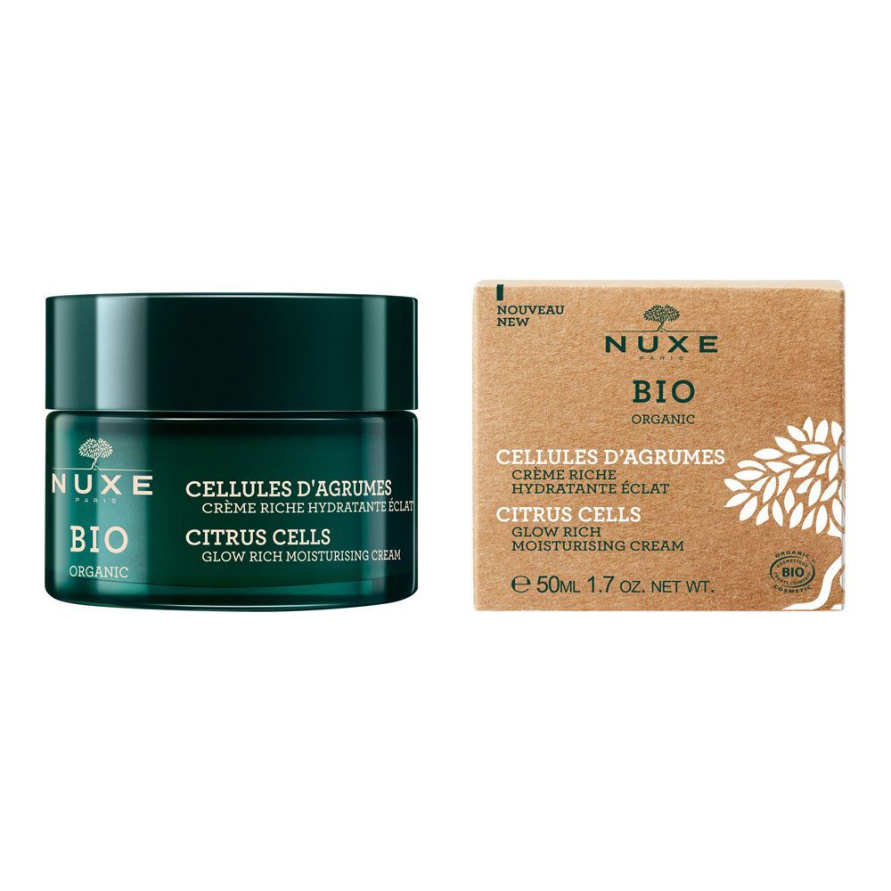 Nuxe Bio Organic Citrus Cells Glow Rich Moisturising Cream 50 mL