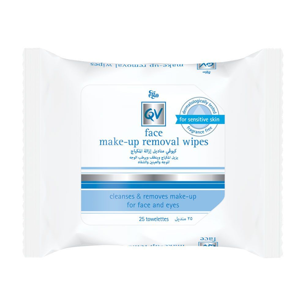 Ego QV Face Dual Action Make Up Removal Wipes 25&#039;s