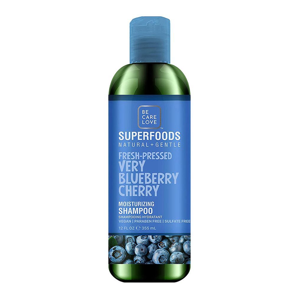 Be Care Love Superfoods Fresh Pressed Blueberry Cherry Moisturizing Shampoo 355 mL