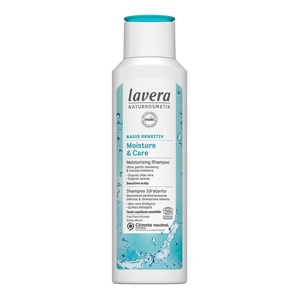 Lavera Basis Sensitiv Mositure &amp; Care Moisturising Hair Shampoo 250 mL