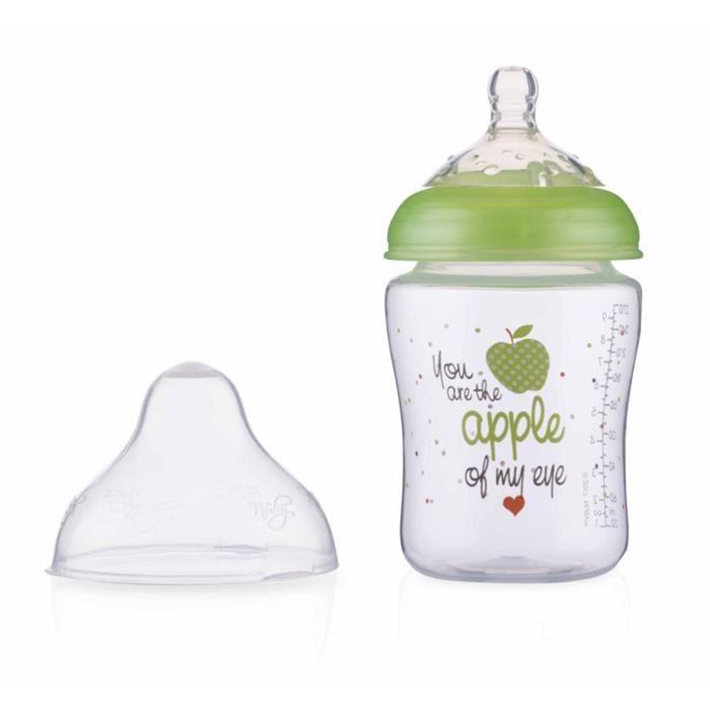 Nuby Little Moments SoftFlex 0+ month Green Bottle 270 mL