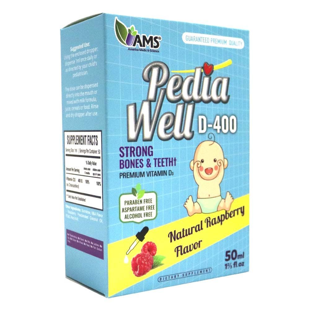 AMS PediaWell D3-400 Drops 50 mL