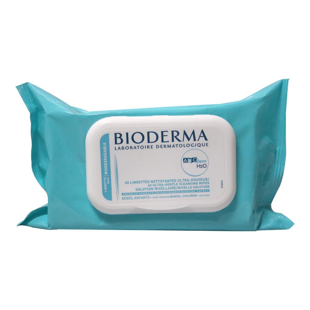 Bioderma ABCDerm H2O Wipes 60&#039;s