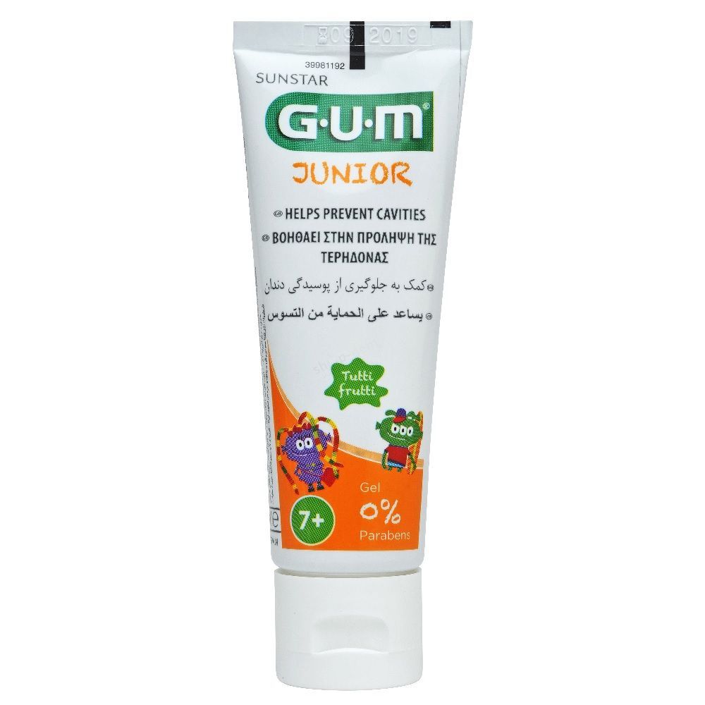 Butler Gum Junior 7+ Gel Toothpaste 50 mL