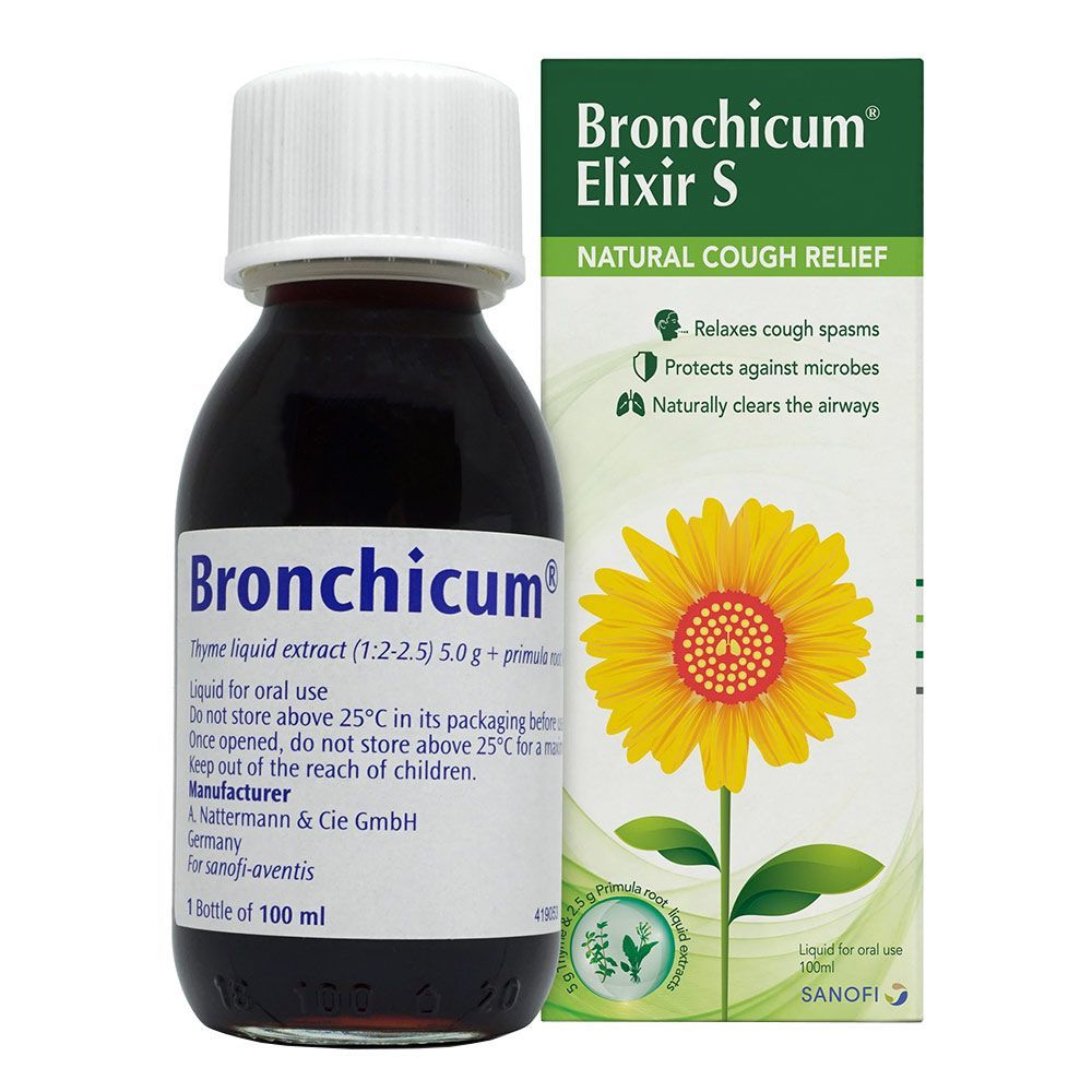 Bronchicum Elixir S syrup 100 mL