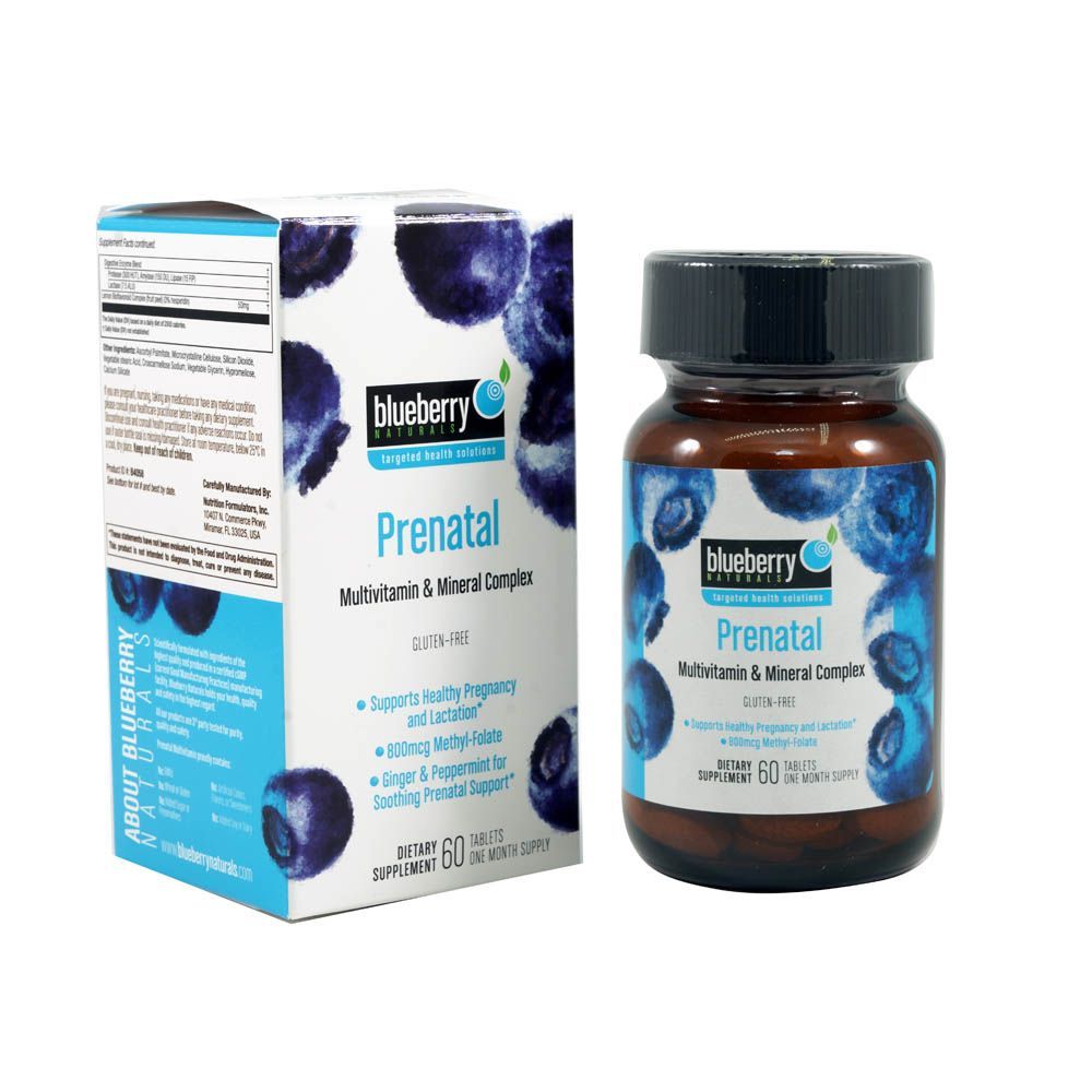 Blueberry Naturals Prenatal Tablets 60&#039;s B4058