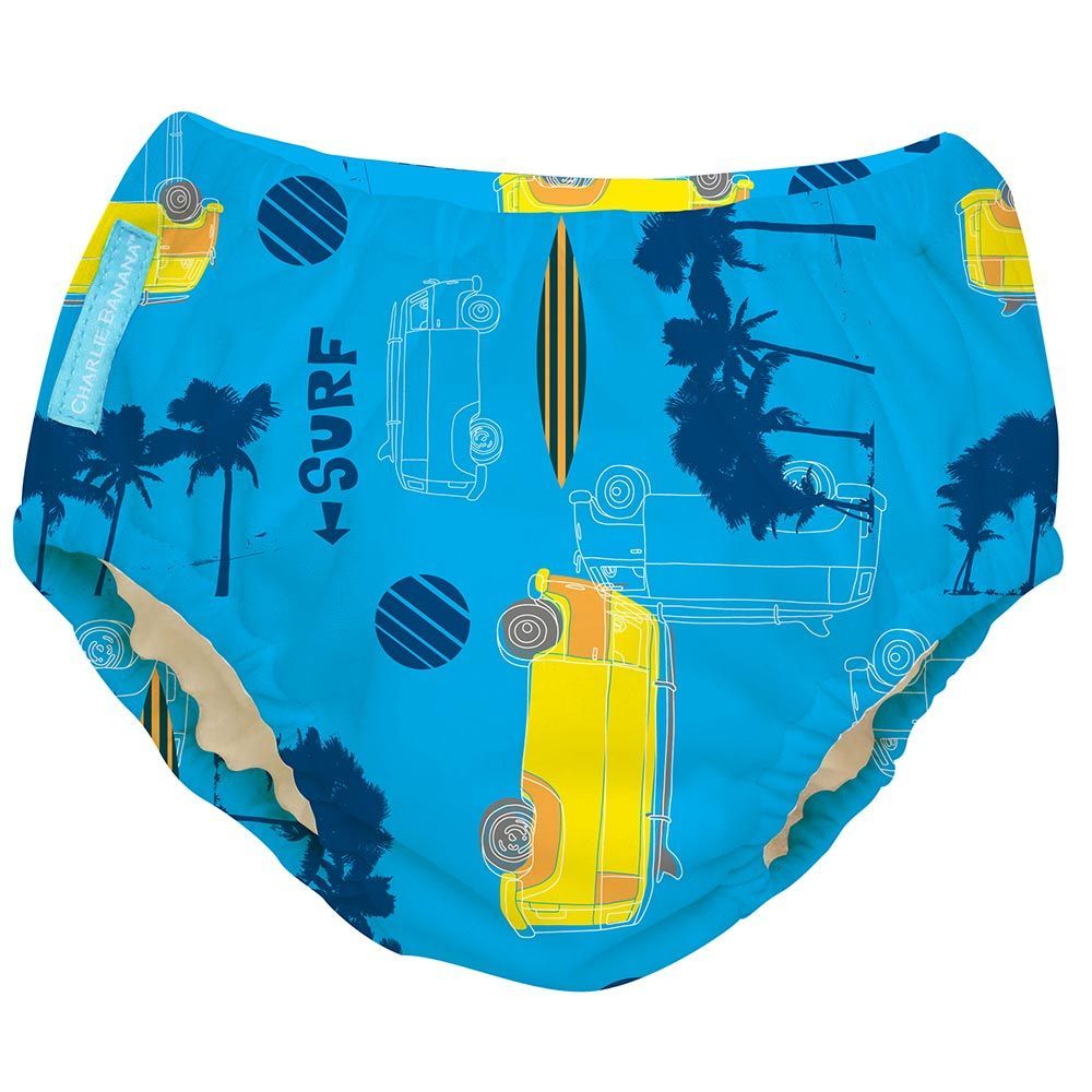 Charlie Banana 2-in-1 Reusable Swim Diaper Training Pants Malibu Large 888988