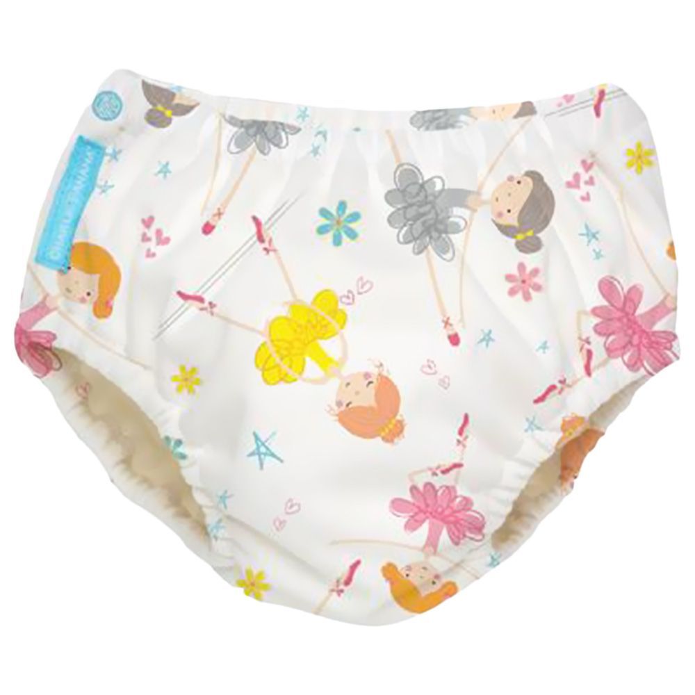 Charlie Banana Reusable Swim Diaper Diva Ballerina Small 1&#039;s 8870383