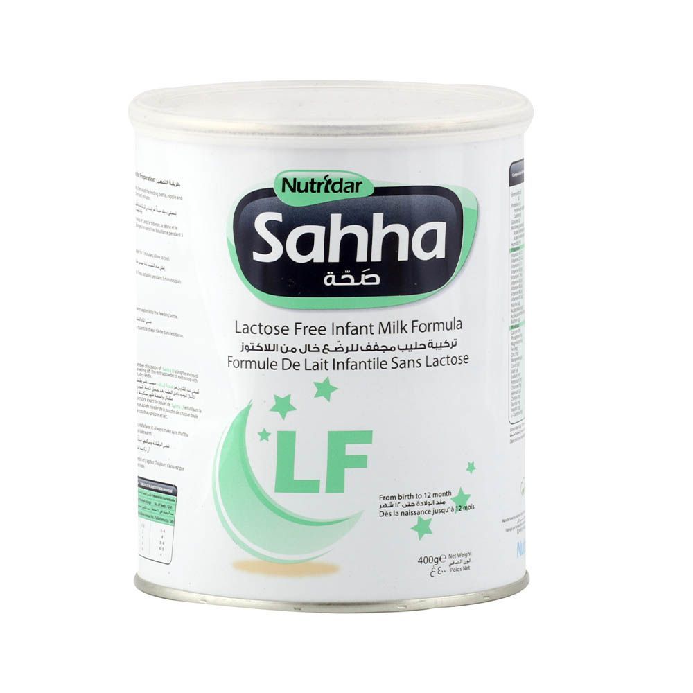 تركيبة حليب الأطفال Nutridar Sahha LF الخالية من اللاكتوز 400 جم