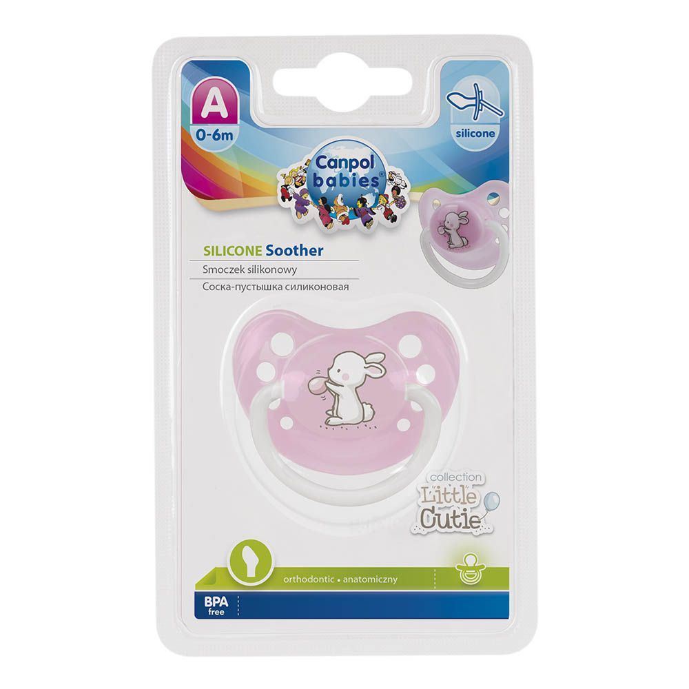 Canpol Babies Little Cutie Orthodontic Silicone Soother 0-6 Months 23/262