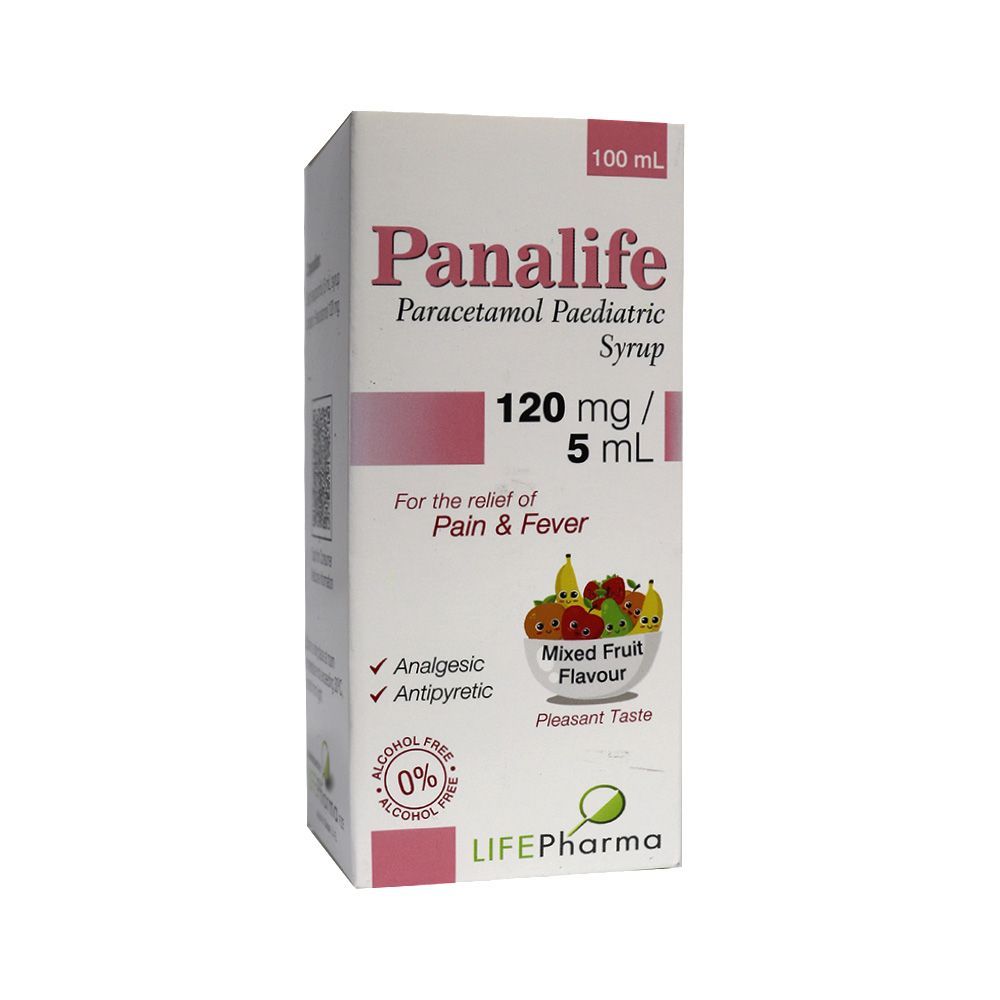 Panalife 120 mg/5 mL Paediatric Syrup 100 mL