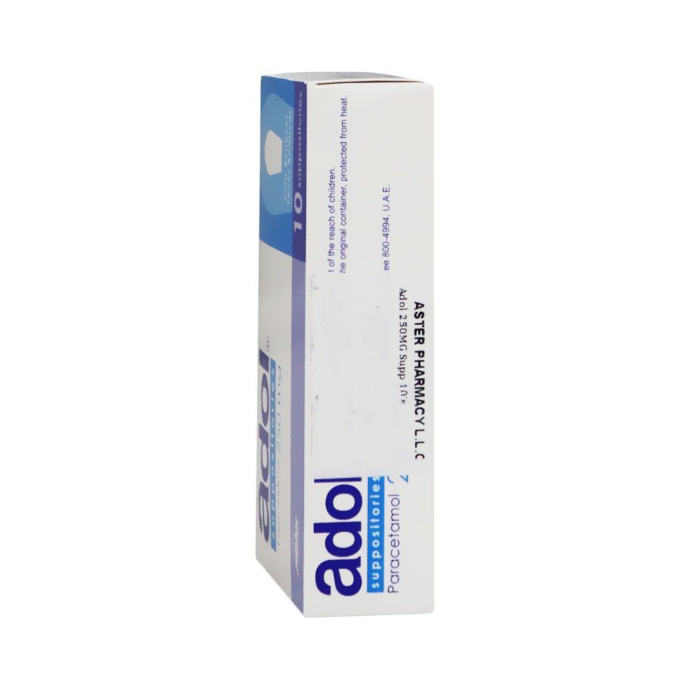 Adol 250 mg Suppositories 10&#039;s