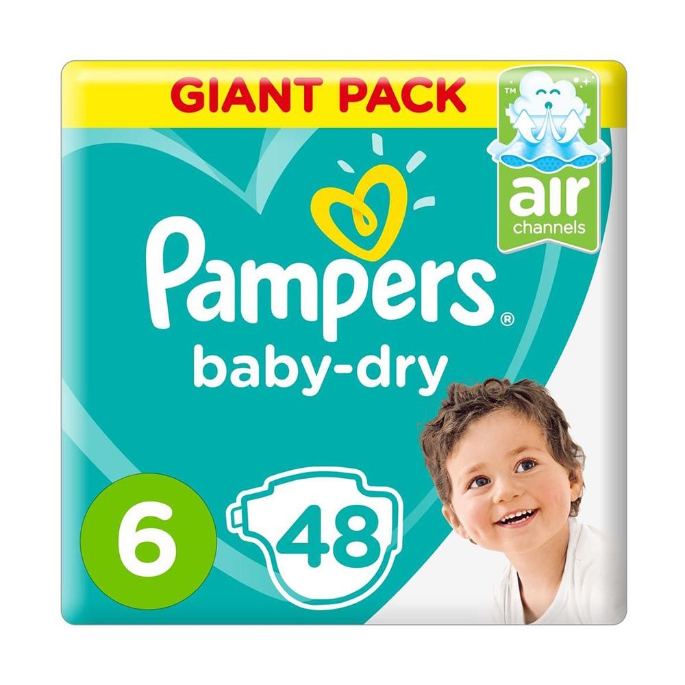 Pampers Active Baby Dry 6 Large XXL 15+ kg Mega Pack 48&#039;s