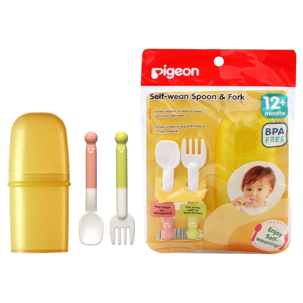 Pigeon Self-wean Spoon &amp; Fork 04580