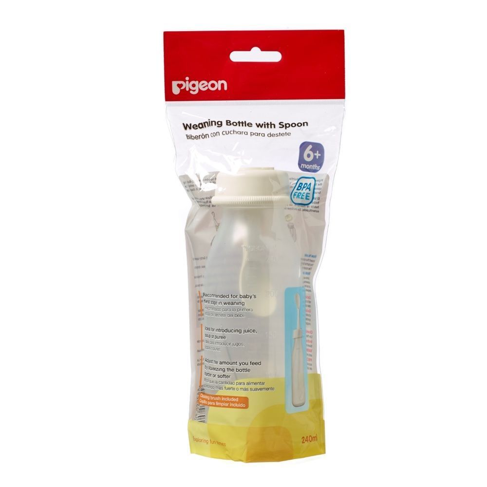 Pigeon Weaning Bottle with Spoon 240 mL 03329